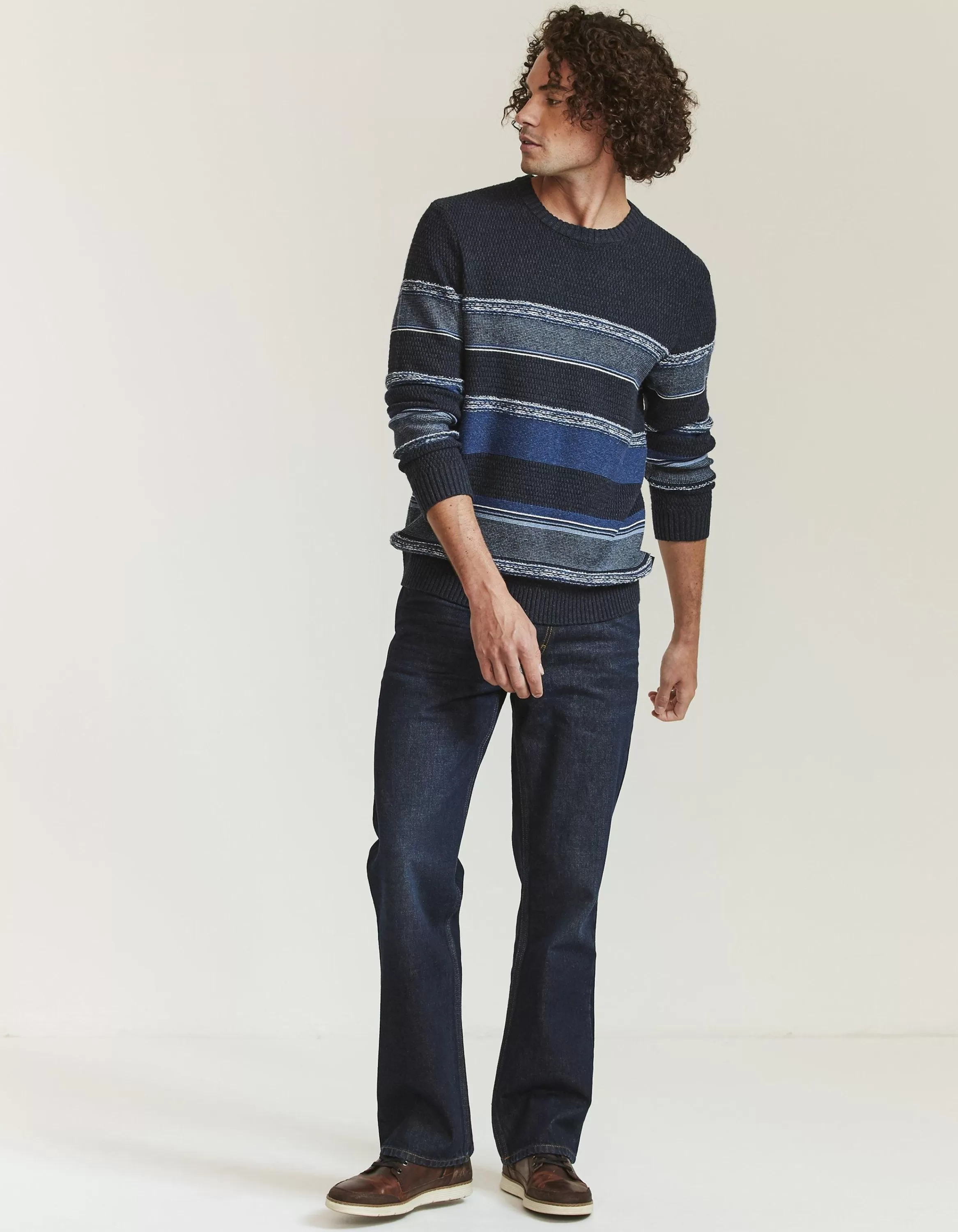 Outlet FatFace Bootcut Dark Vintage Wash Jeans Denim