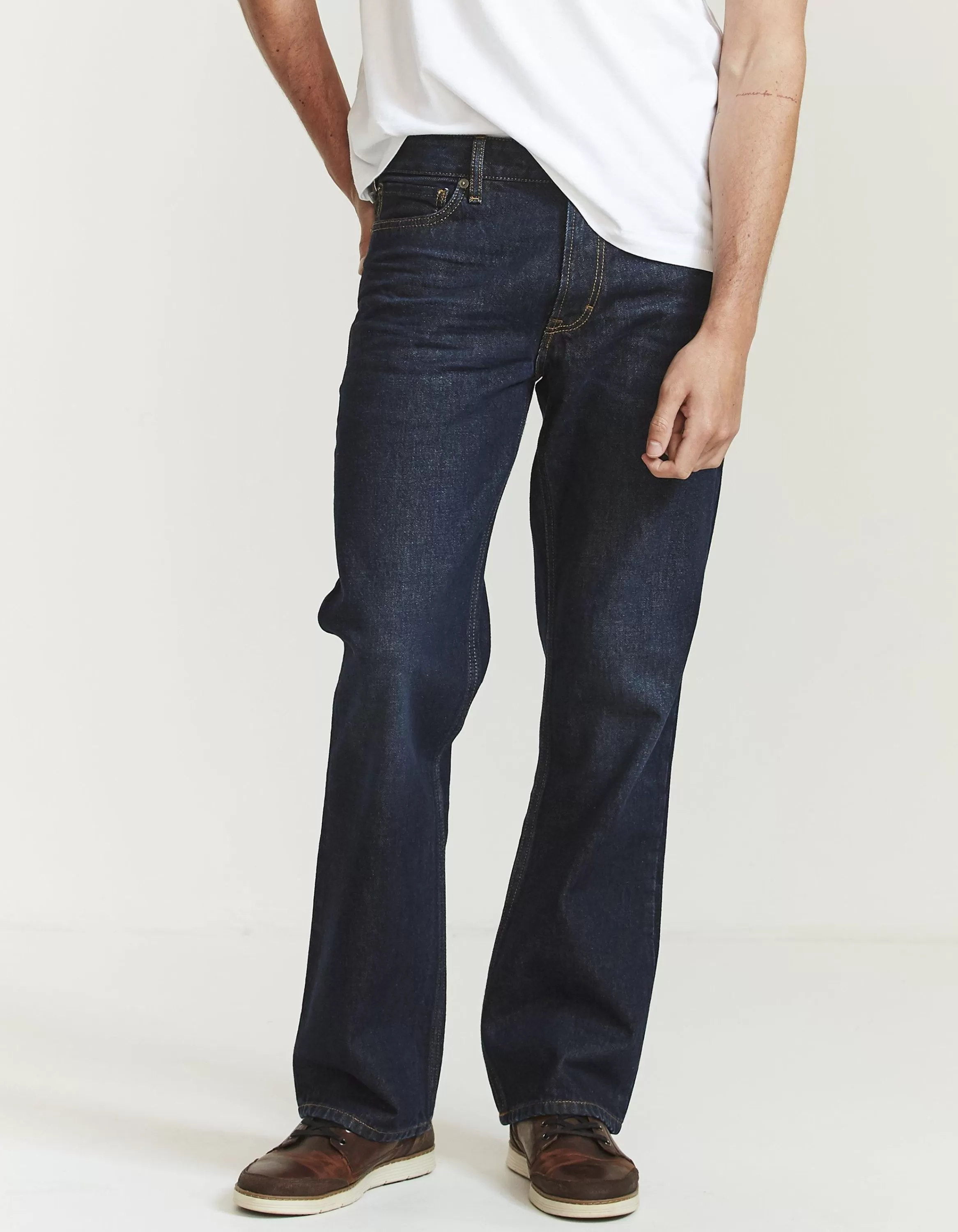 Outlet FatFace Bootcut Dark Vintage Wash Jeans Denim