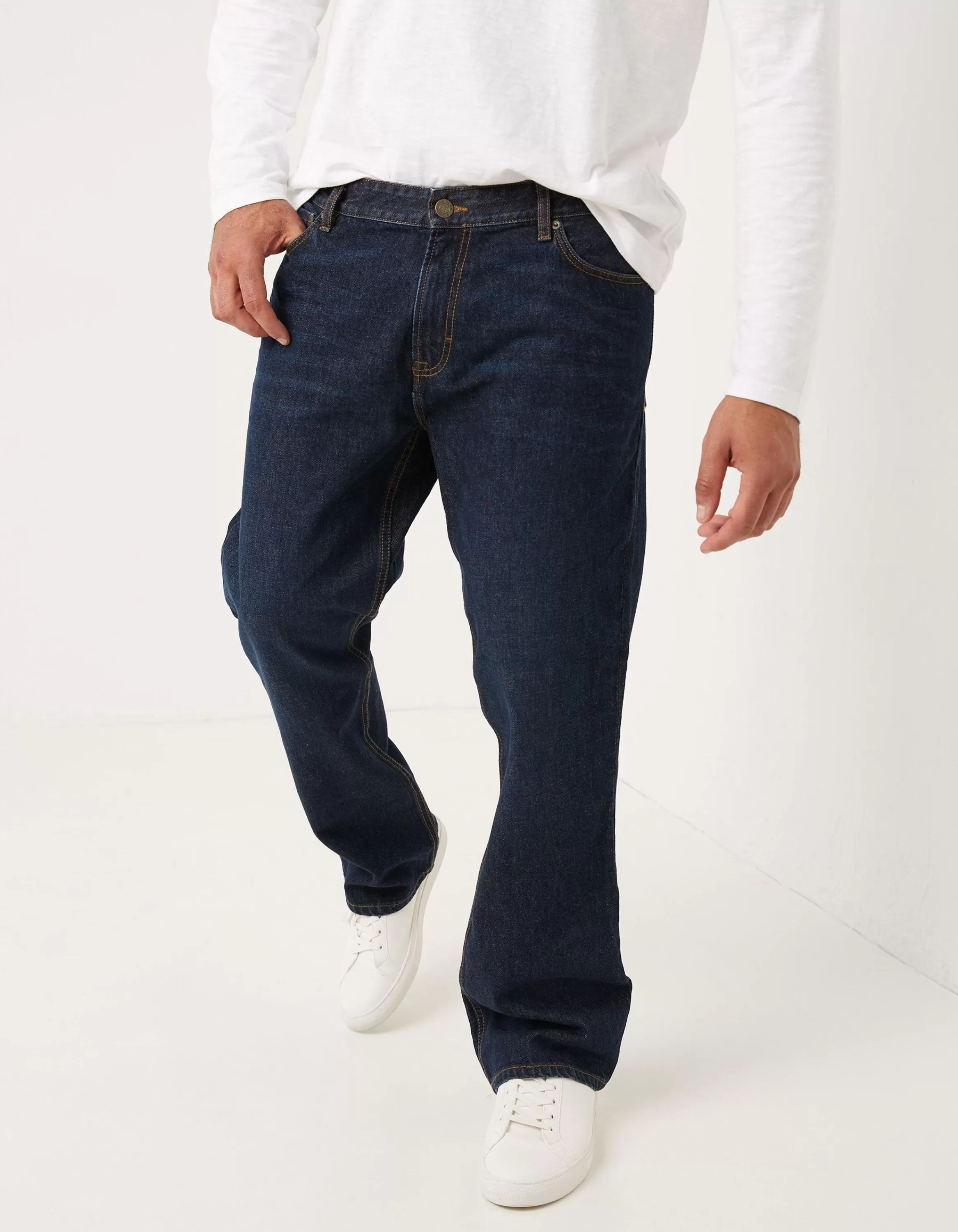 Outlet FatFace Bootcut Dark Vintage Wash Jeans Denim