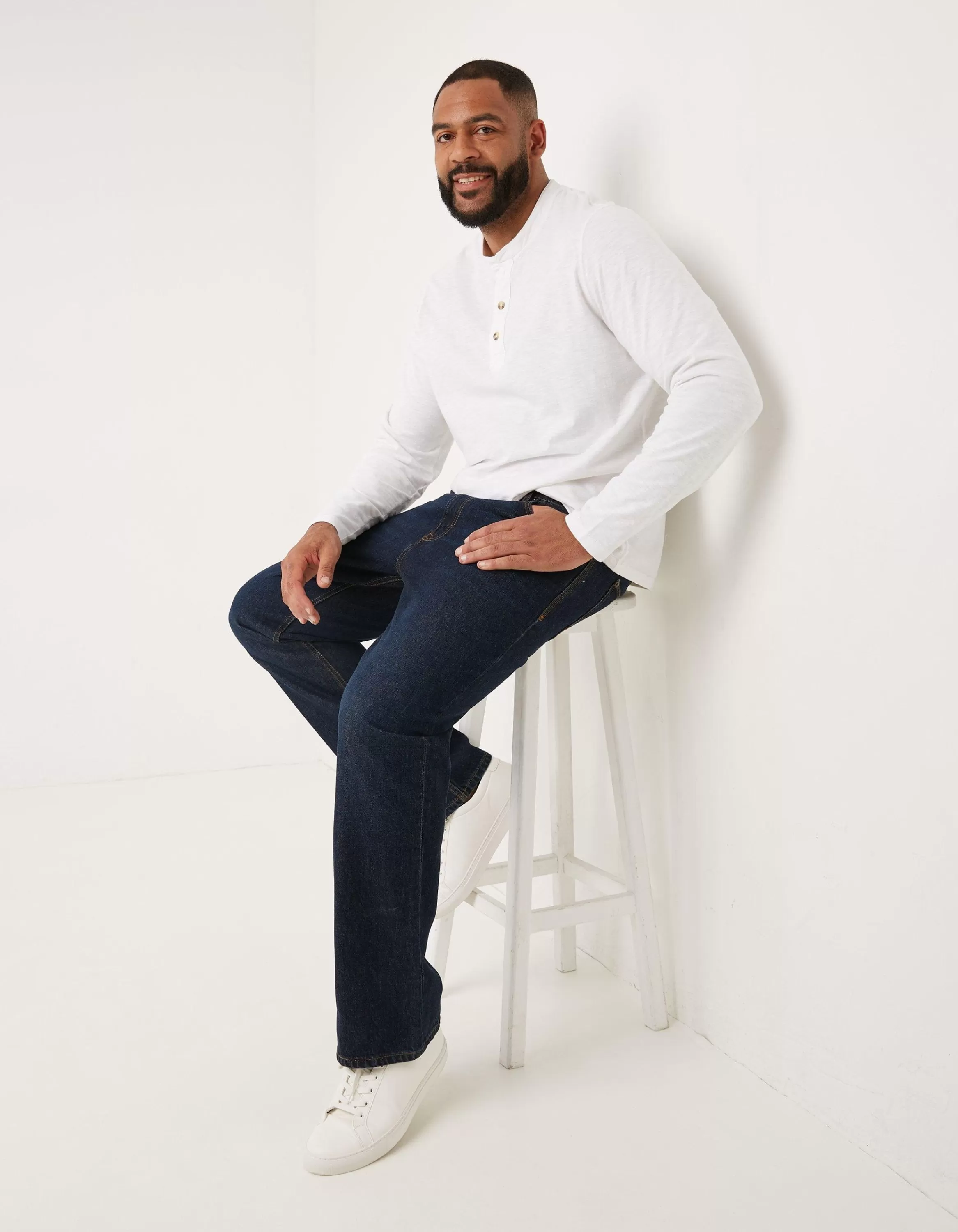 Outlet FatFace Bootcut Dark Vintage Wash Jeans Denim