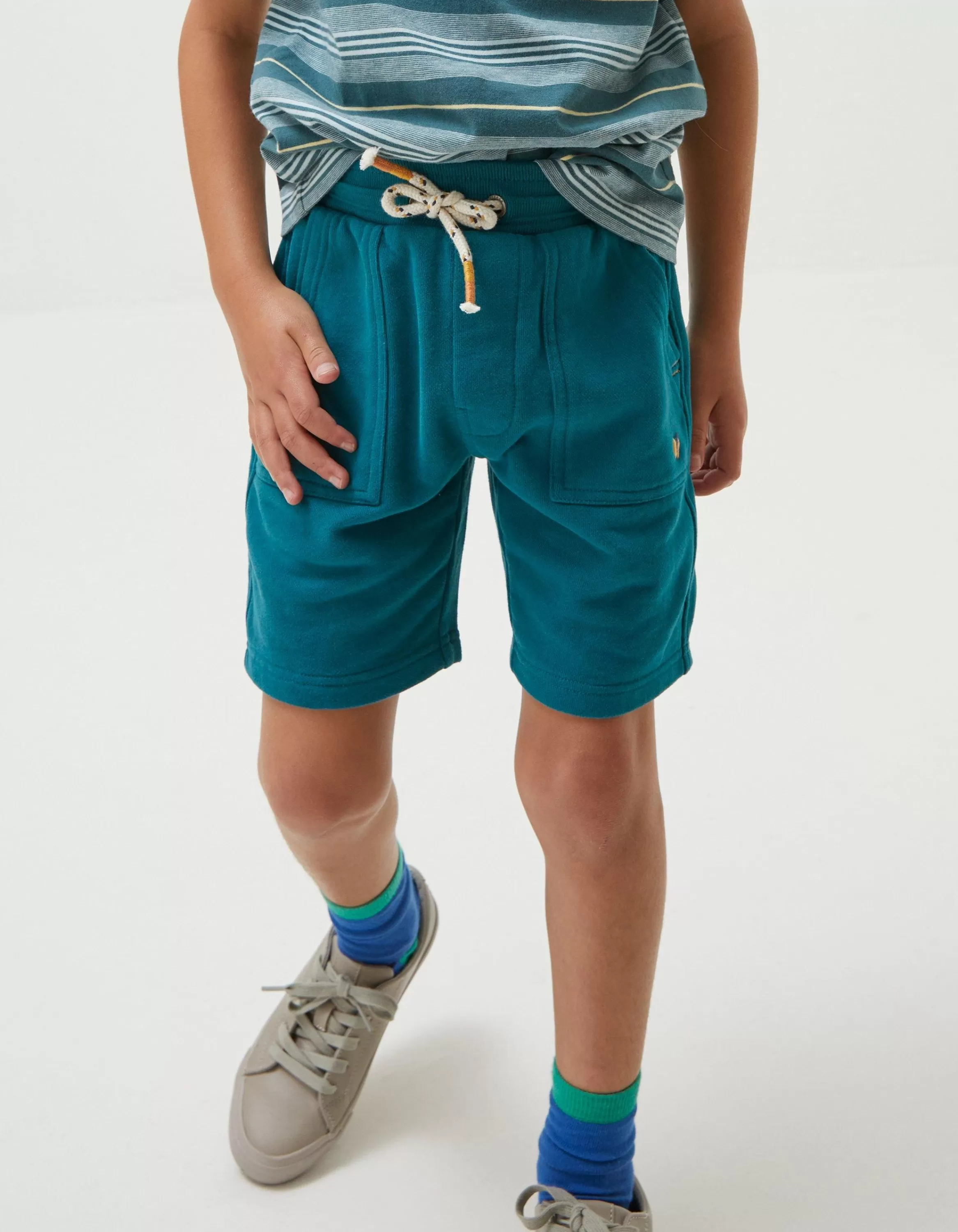 Sale FatFace Eddie Sweat Shorts Teal Green