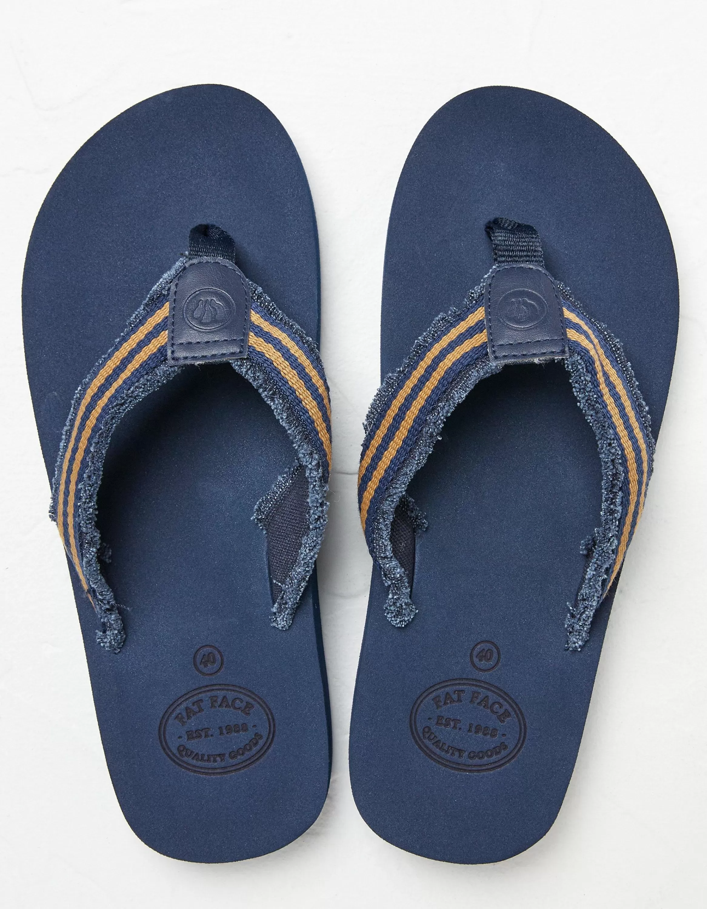 Online FatFace Harris Flip Flop Navy