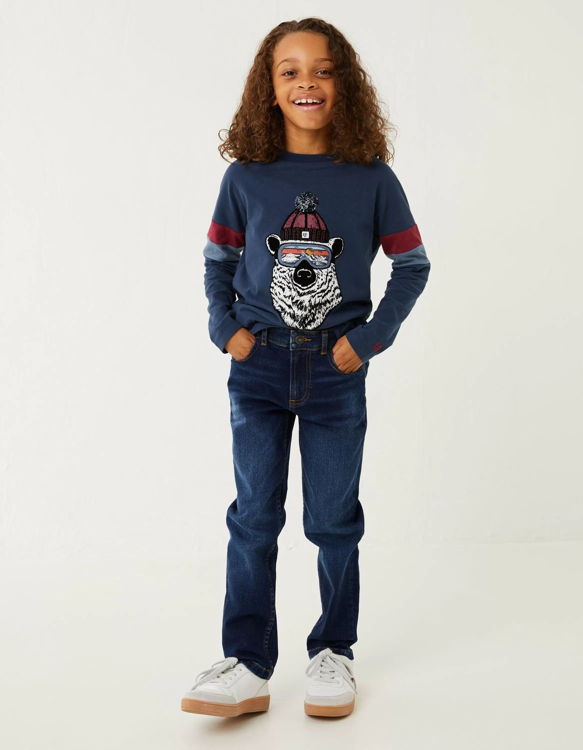 Sale FatFace Seth Slim Jeans Dark Wash