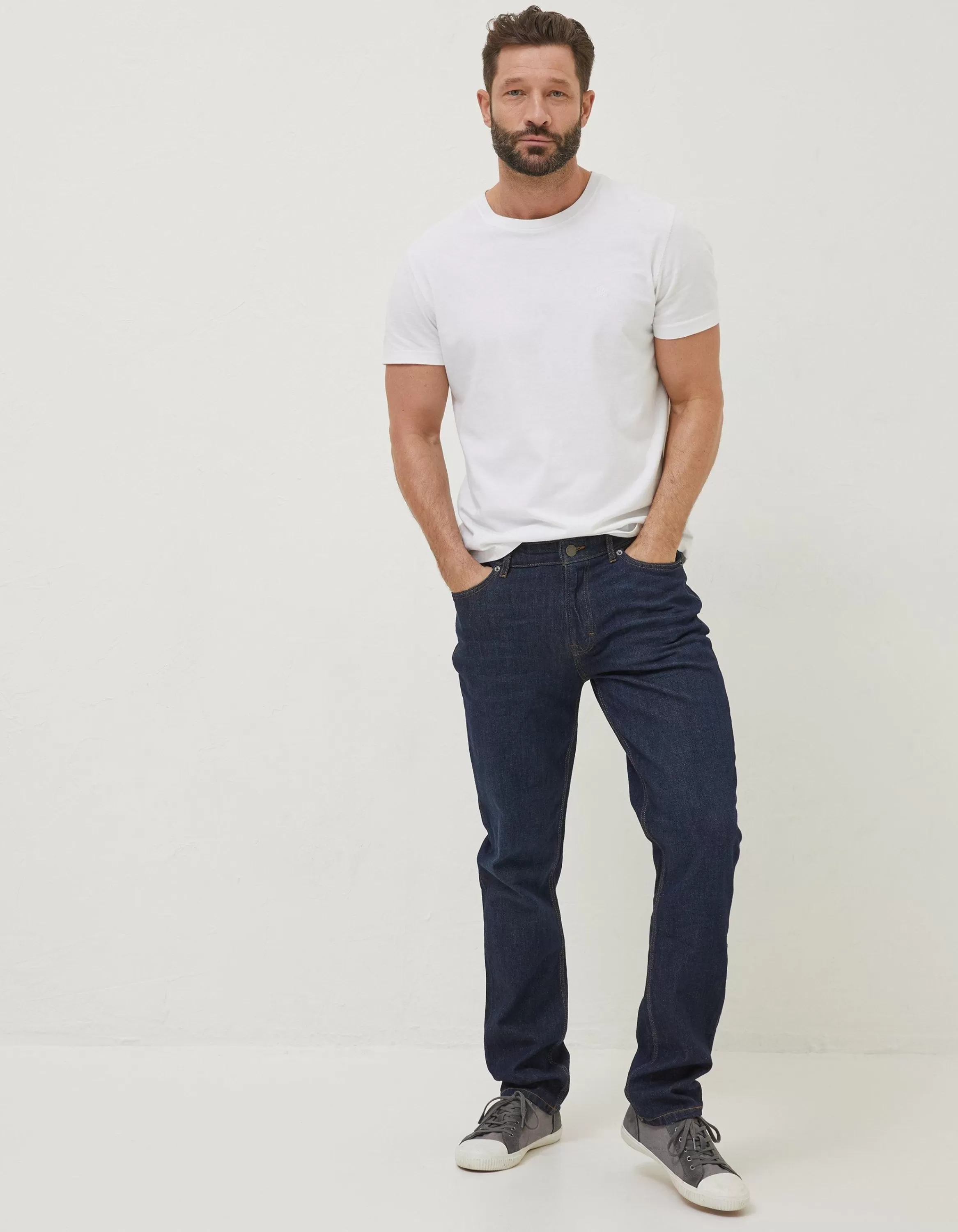 Clearance FatFace Slim Dark Vintage Wash Jeans Denim