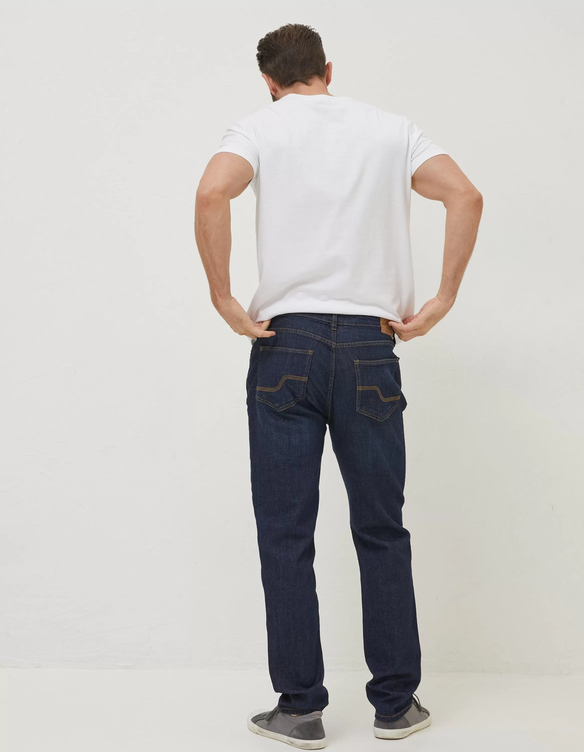 Clearance FatFace Slim Dark Vintage Wash Jeans Denim
