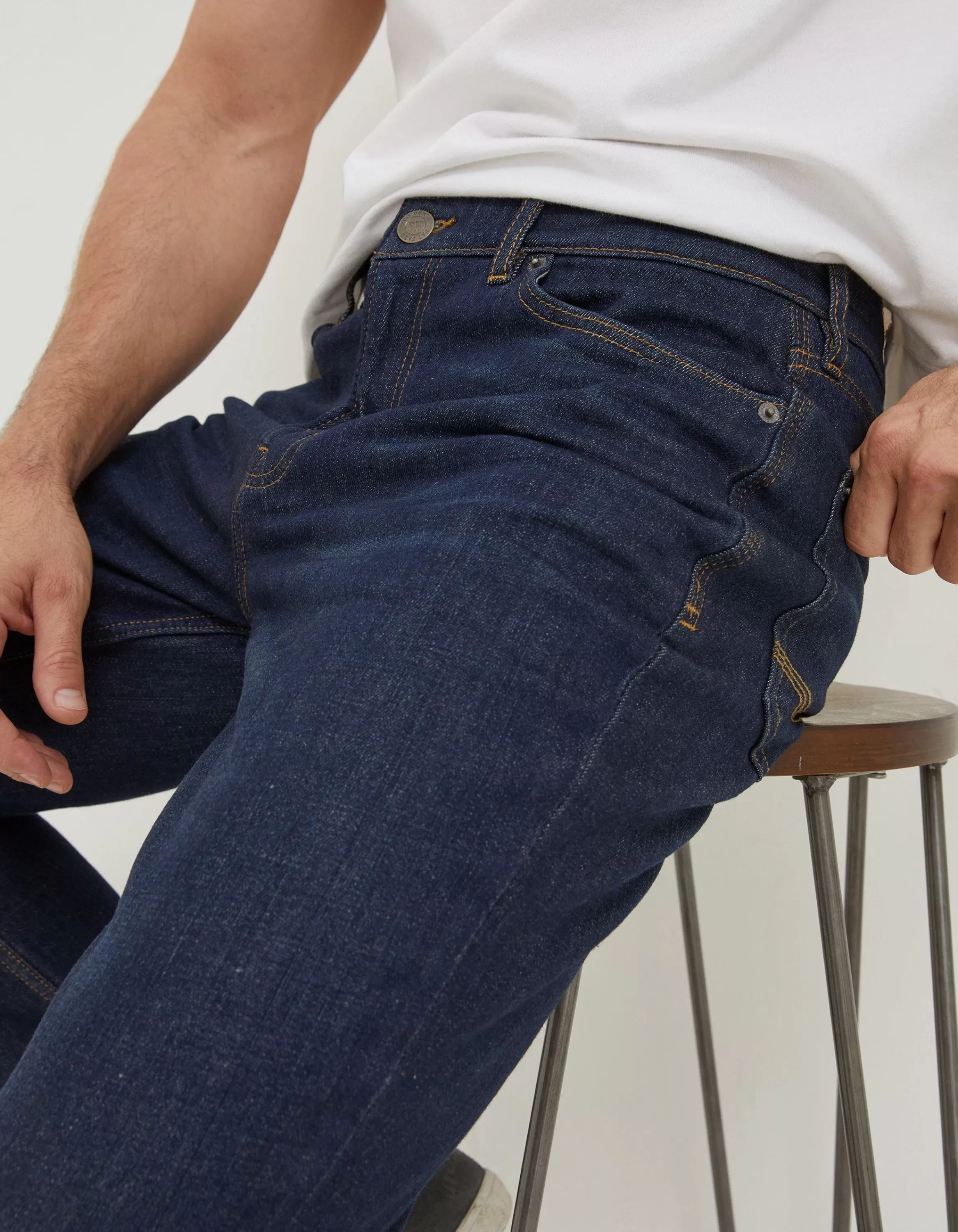 Clearance FatFace Slim Dark Vintage Wash Jeans Denim