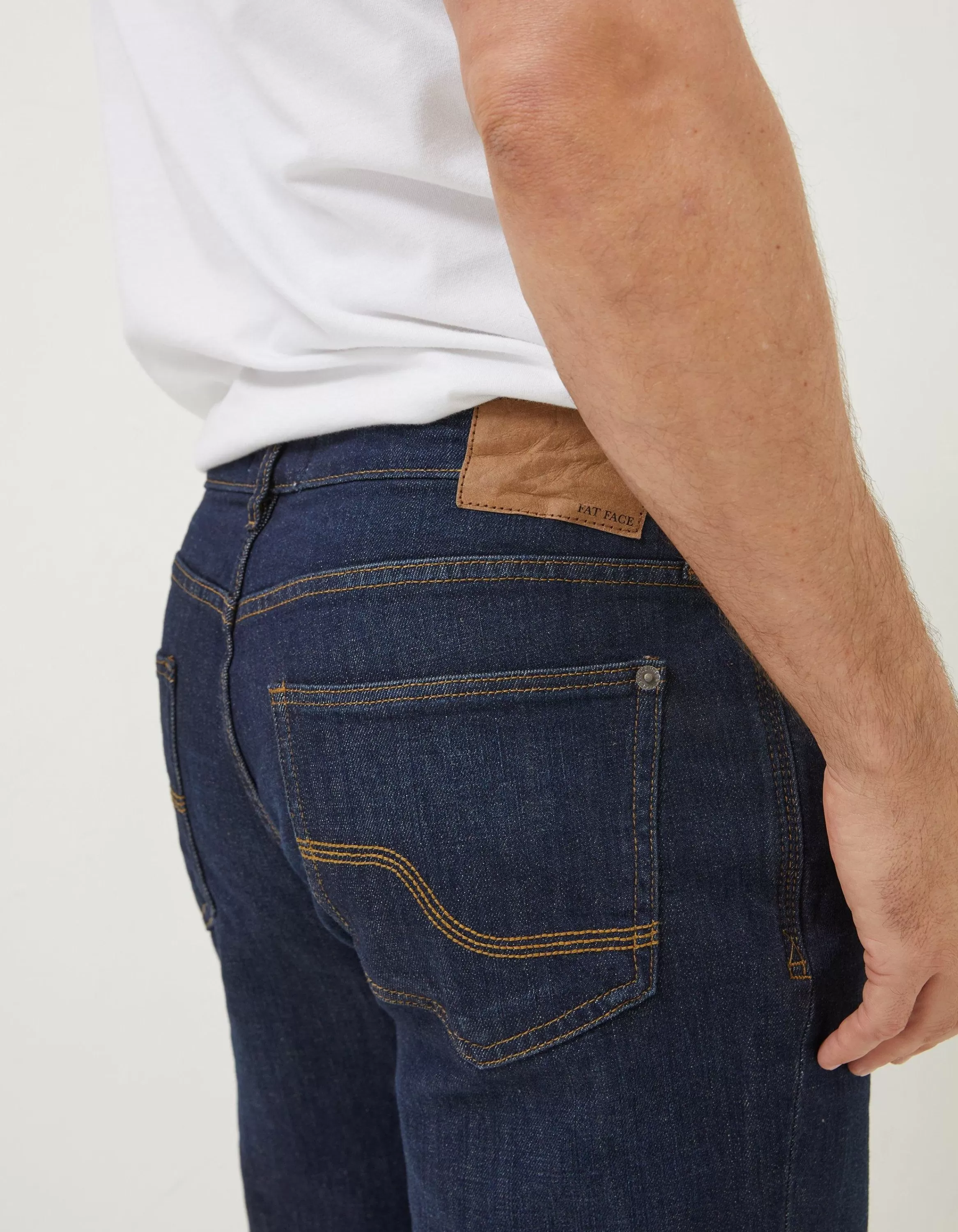 Clearance FatFace Slim Dark Vintage Wash Jeans Denim