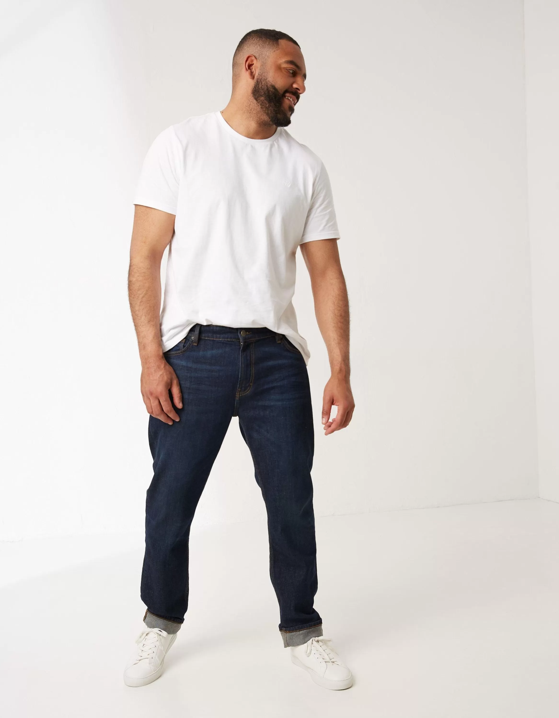Clearance FatFace Slim Dark Vintage Wash Jeans Denim