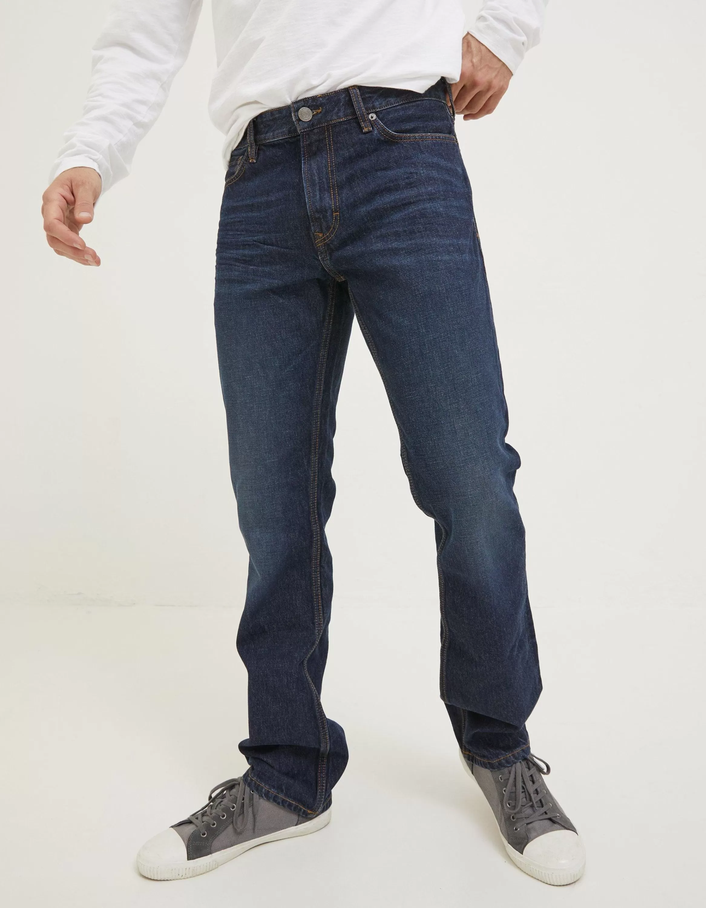 Best Sale FatFace Straight Dark Vintage Wash Jeans Denim